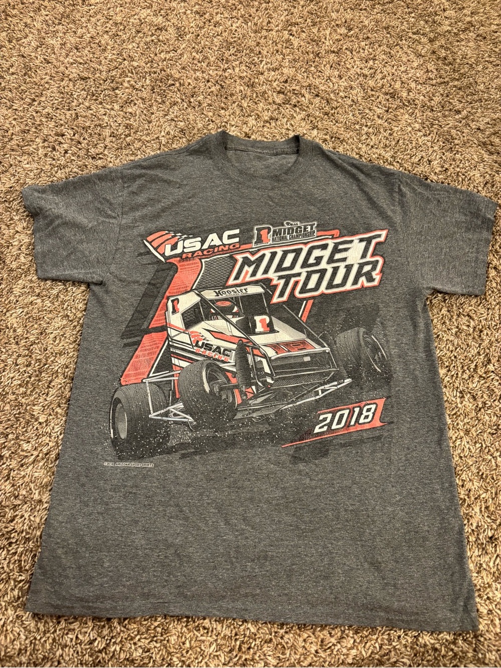 Midget Tour 2018 Graphic Tee - Gray